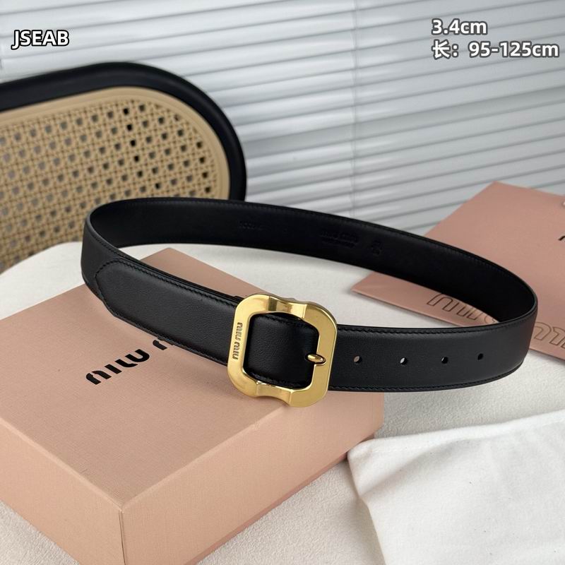 Miumiu belt 34mmX95-125cm 8L12